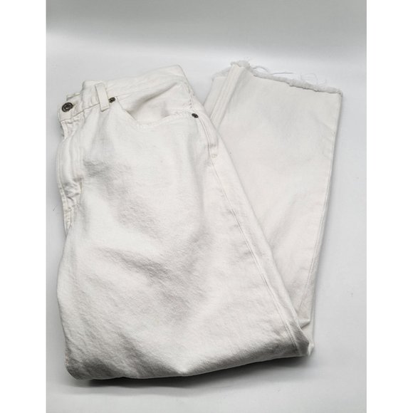 Citizens of Humanity Daphne Crop Women's SZ 29 Organic Cotton White Jeans - Picture 3 of 14